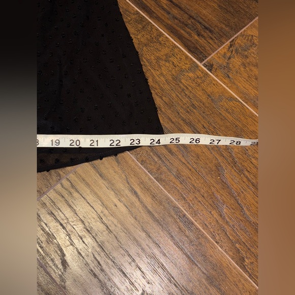 Elle Black Dress w/ Embroidered Polka Dots - Picture 11 of 12